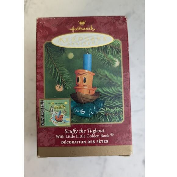 Hallmark Limited Vintage Scuffy the tugboat ornament 2000 Little Golden Books - Picture 8 of 9